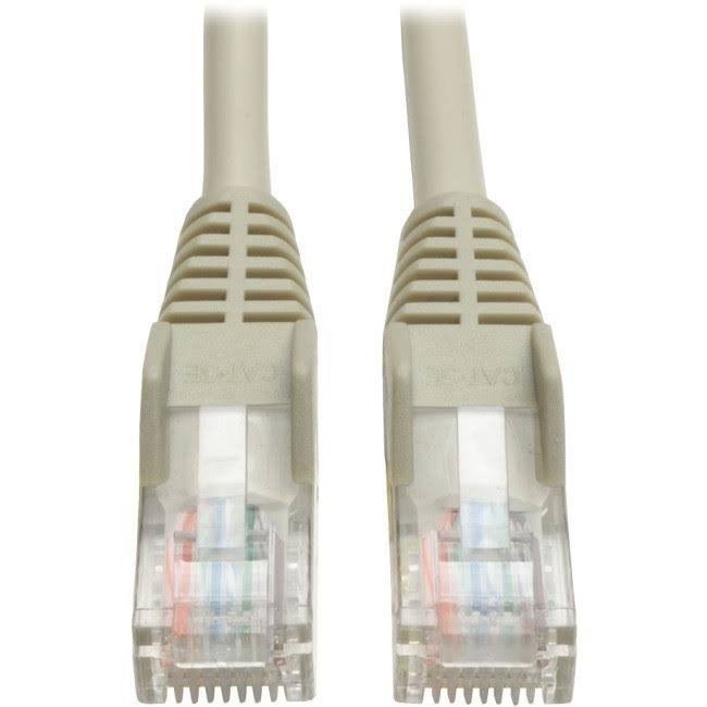 10ft Cat5e Snagless Molded Patch Cable RJ45 M-M Gray M87402