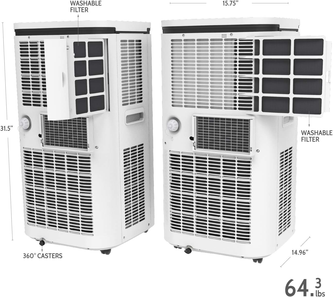14000 BTU Smart Portable Air Conditioner W283