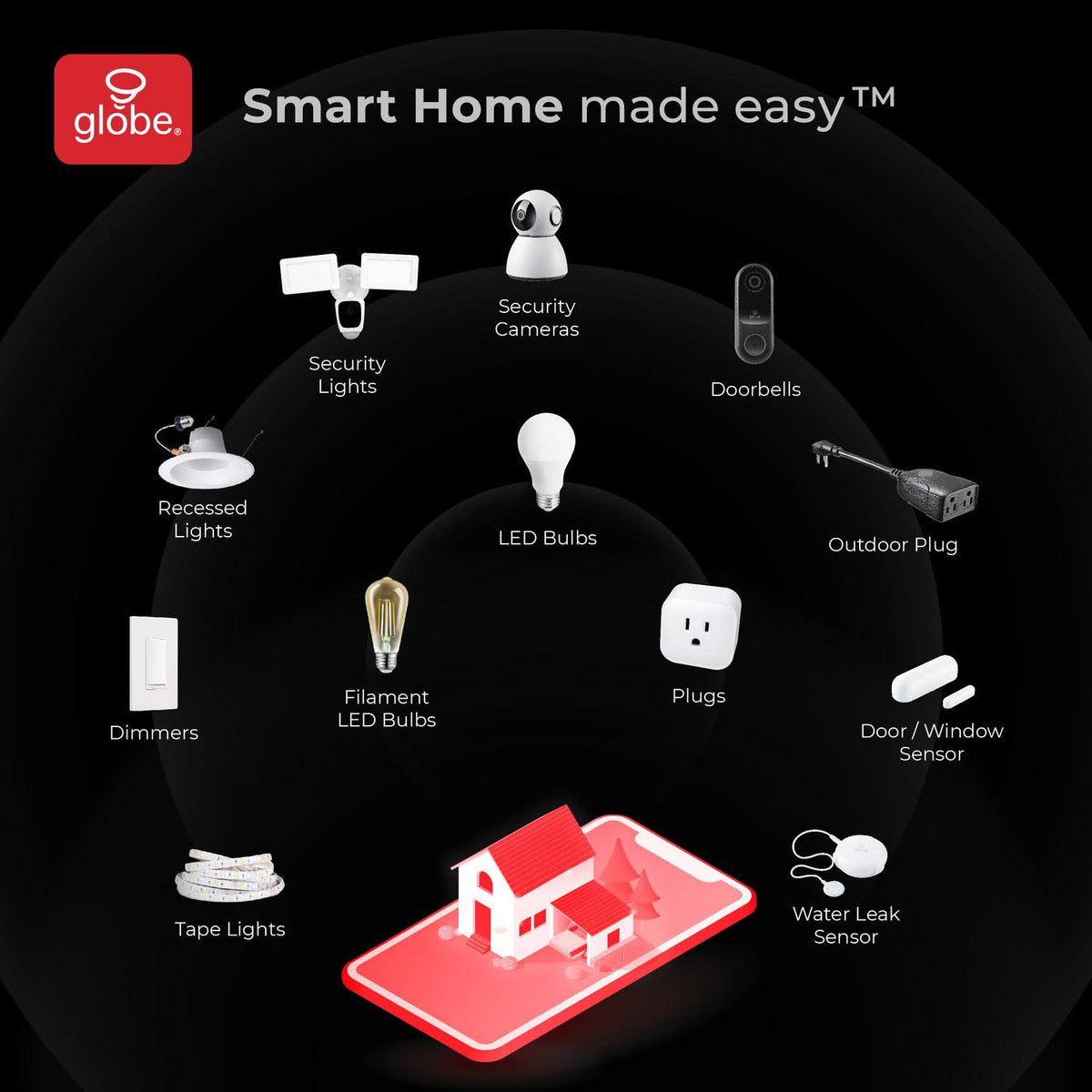 Black/White Wi-Fi Security Camera Y417369