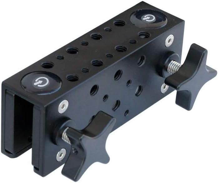 6” Accessory Rail Plate with ¼”-20 & 3/8”-16 Threaded Holes, CNC Aluminum J702906