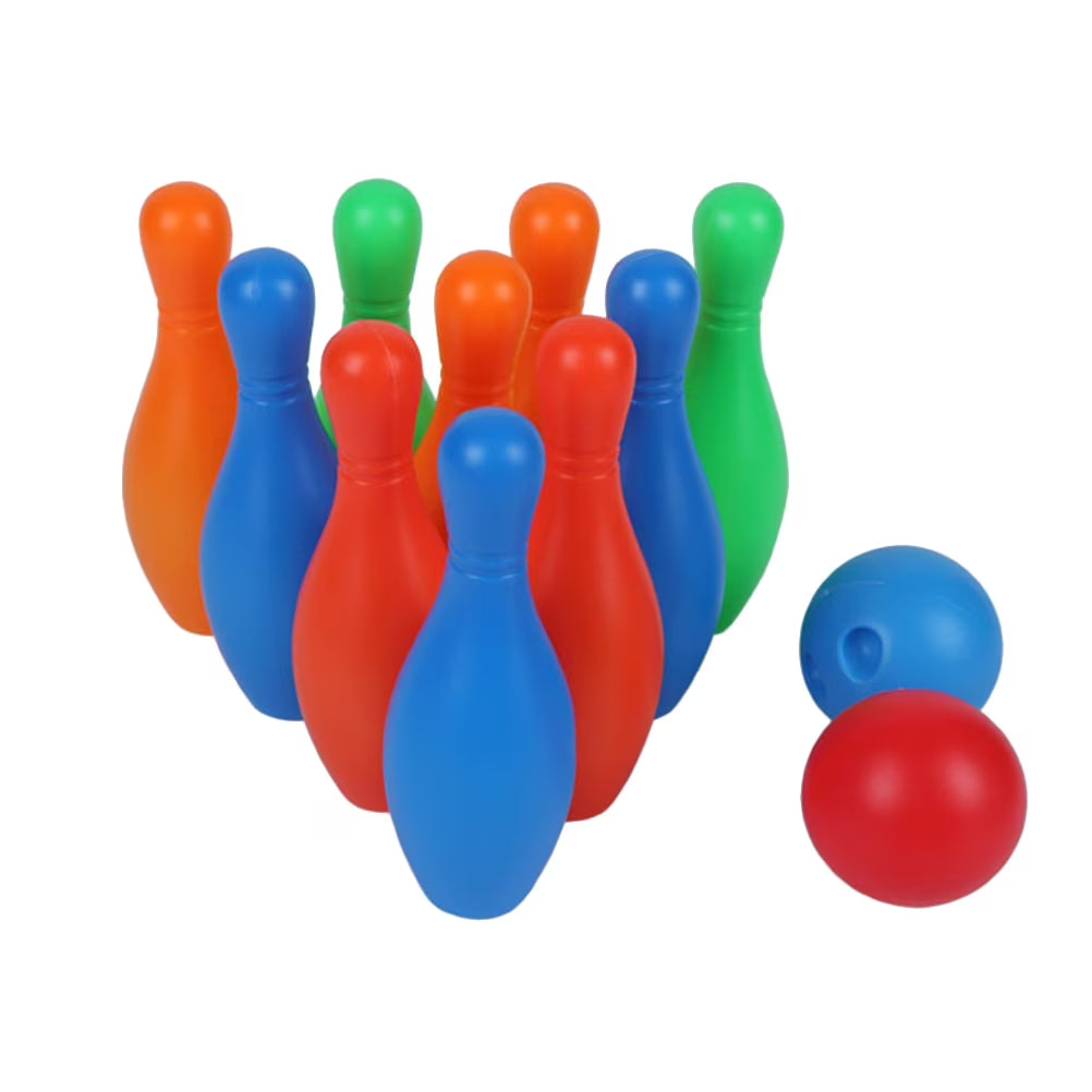 Bowling Set Kids Game Toys Indoor Ball Outdoor Plastic Party Skittle Games Sports Pin Balls Play M757178