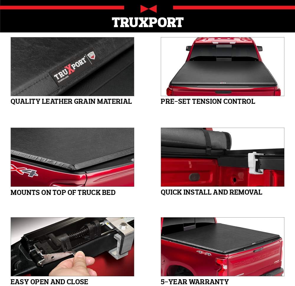 TruXport Soft Roll Up Truck Bed Tonneau Cover E7192