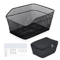 Bicycle Basket with Rainproof Cover, 20 L Metal Wire N7816