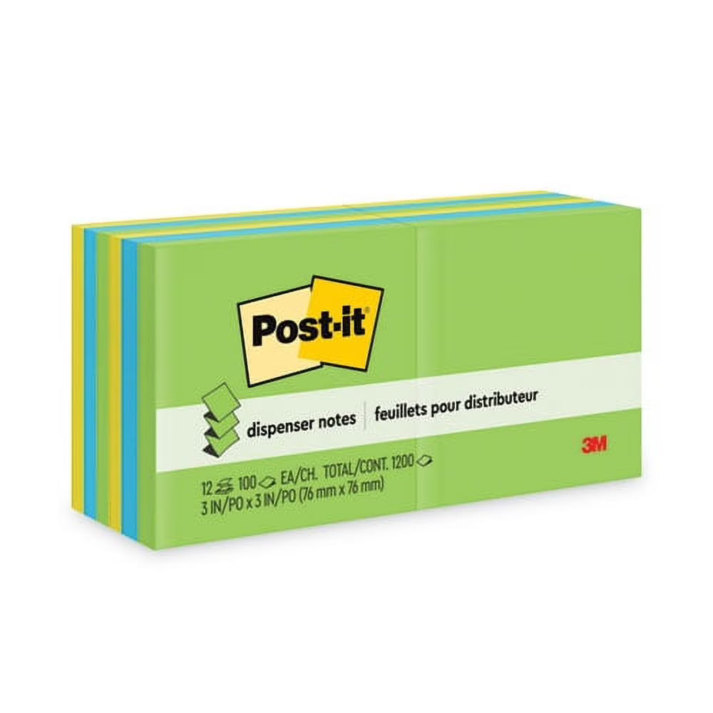 Pop-up Refill Value Pack, 3" x 3", 100 Sheets/Pad, 12 Pads/Pack, Bundle of 10 Packs I502