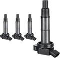 Set of 4 Ignition Coil Pack for Toyota Camry Corolla Highlander Matrix RAV4 Solara, 2010-2012 Lexus HS250h, 2009-2010 Pontiac Vibe, 2005-2010 Scion TC 2.4L L4 B75607