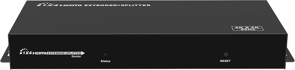 1x4 HDMI POE Extender Splitter Converter with HDMI Loop-Out Over CAT6/6a/7 L7496