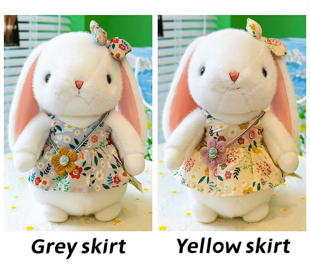 Easter Bunny Plush Stuffed Toy with Floppy Ears E75723