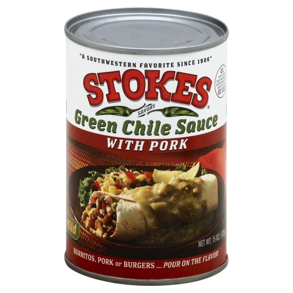 Green Chile Sauce with Pork, 15 Ounce (Pack of 18) N446