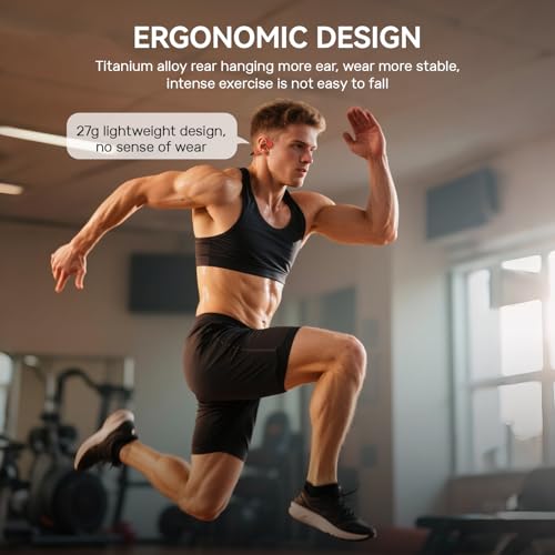 32G Memory Bluetooth 5.4 IP68 Waterproof Open-Ear Sports Headphones T3399