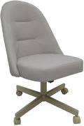 Ocean Beige Swivel Metal Dining Chair B6942