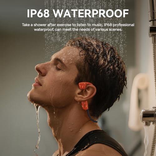 32G Memory Bluetooth 5.4 IP68 Waterproof Open-Ear Sports Headphones T3399