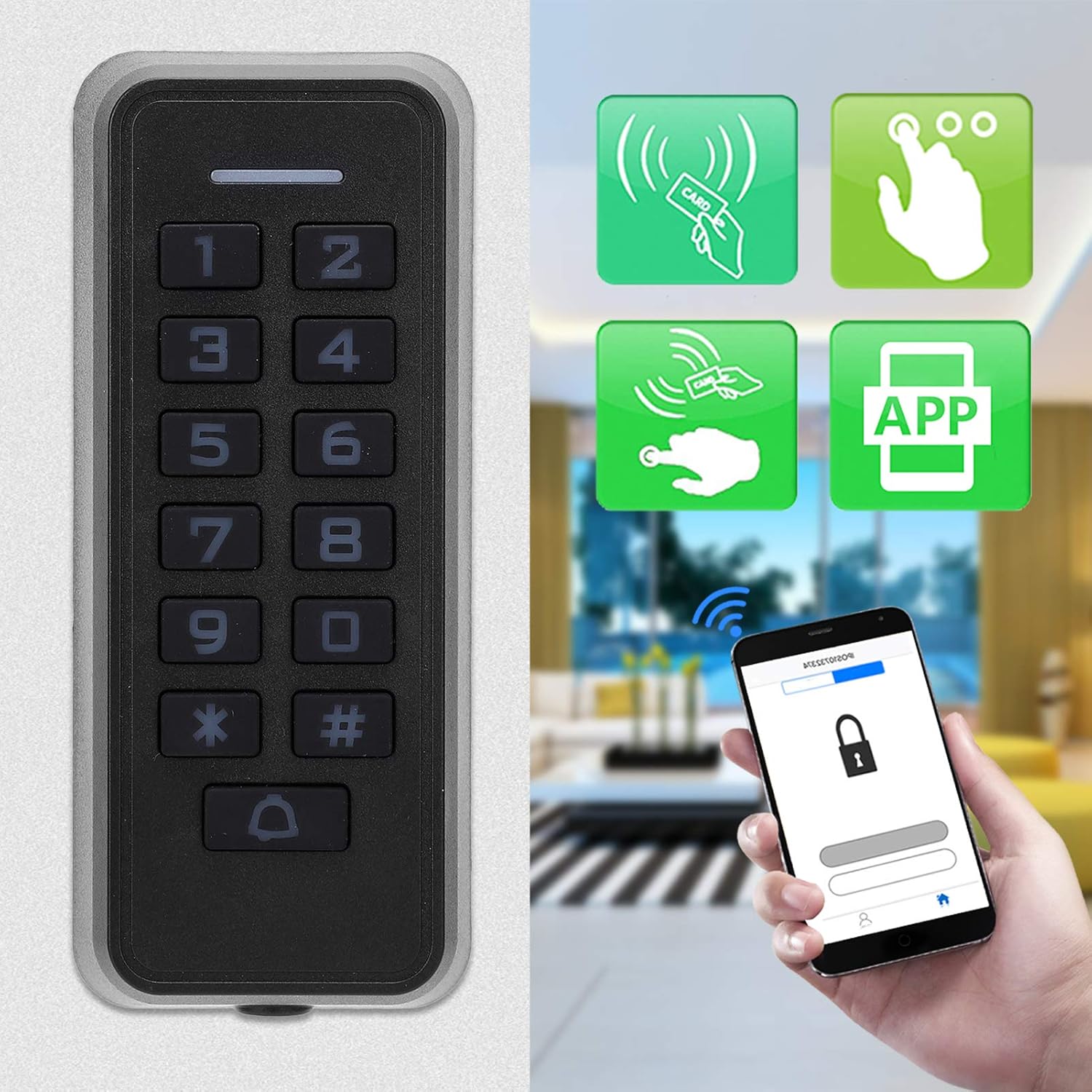 Access Control Keypad RFID Card Reader with Backlight Keypad I5199