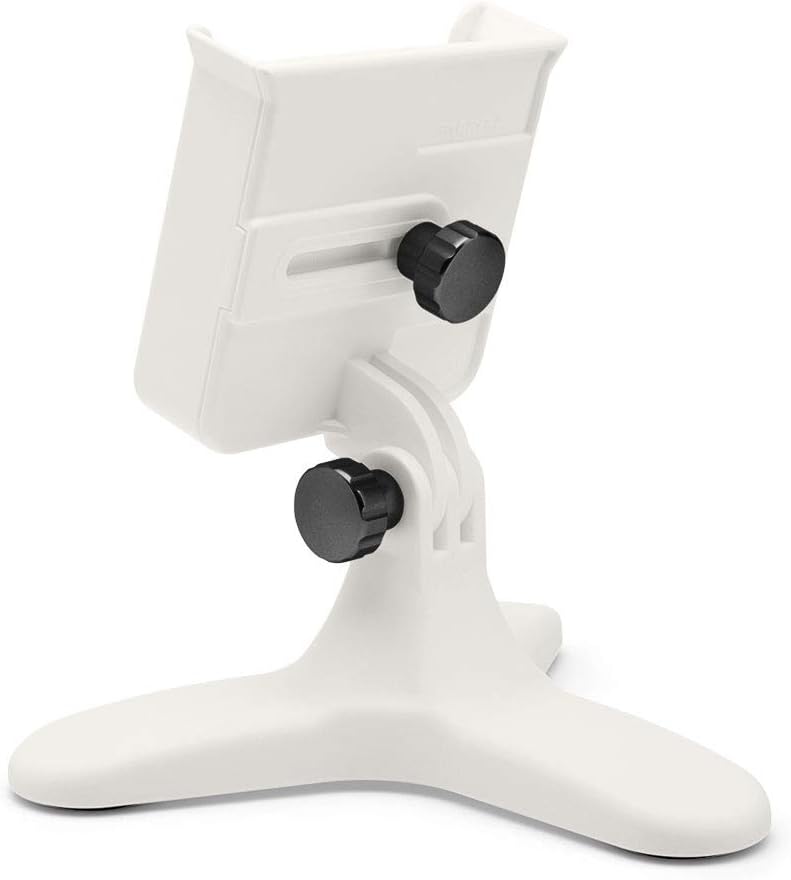 White Universal Desktop Cell Phone Holder with Red Billet Knobs Pack of 2 L311
