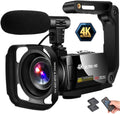4K Camcorder with 3" LCD Touch Screen and Microphone X97637