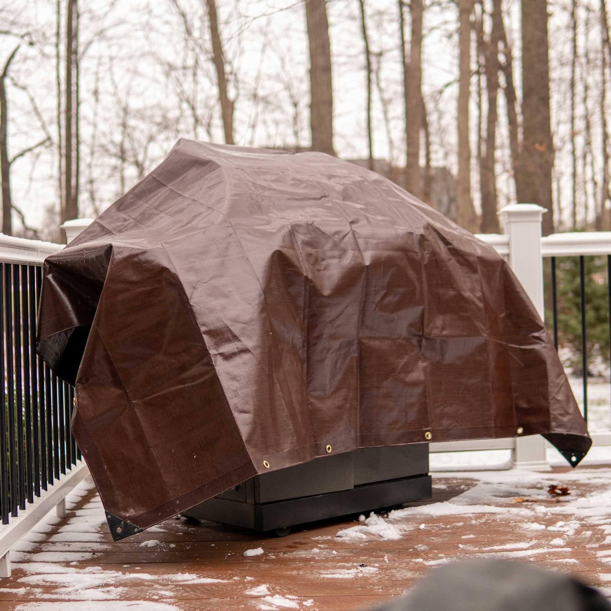 Heavy Duty Poly Tarp Brown 20’ x 30’ X8157