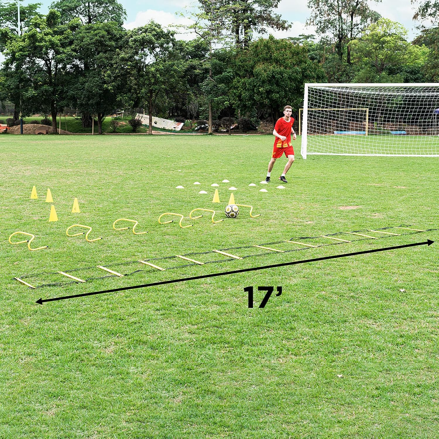 Agility Training Equipment Set with Carrying Bag Y18936