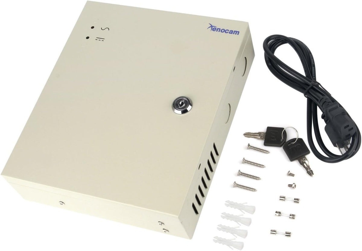 16 Channel Port 12V DC 10 Amp Power Supply Box with Glass Fuse Z76440