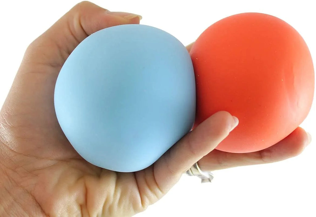 2 Stretchy Squishy Squeeze Stress Balls Sensory Fidget Toy L56089