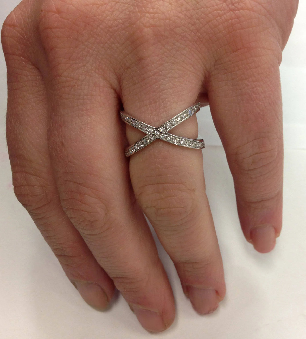 3/8ct Diamond Ring White Gold R854