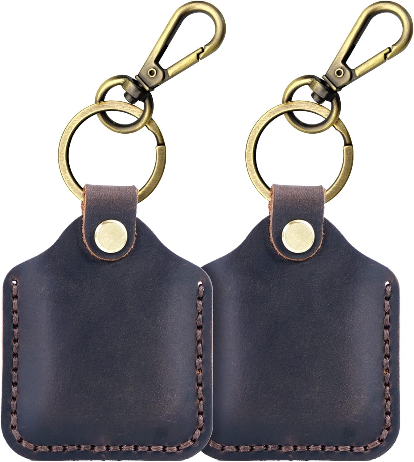 Leather Case with Keychain Brown E442