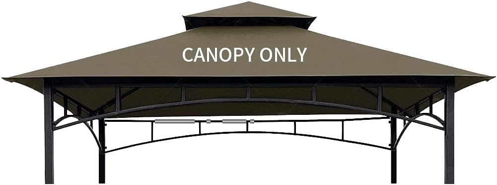 Brown 8 x 5 Double Tiered Replacement Canopy Roof N4482