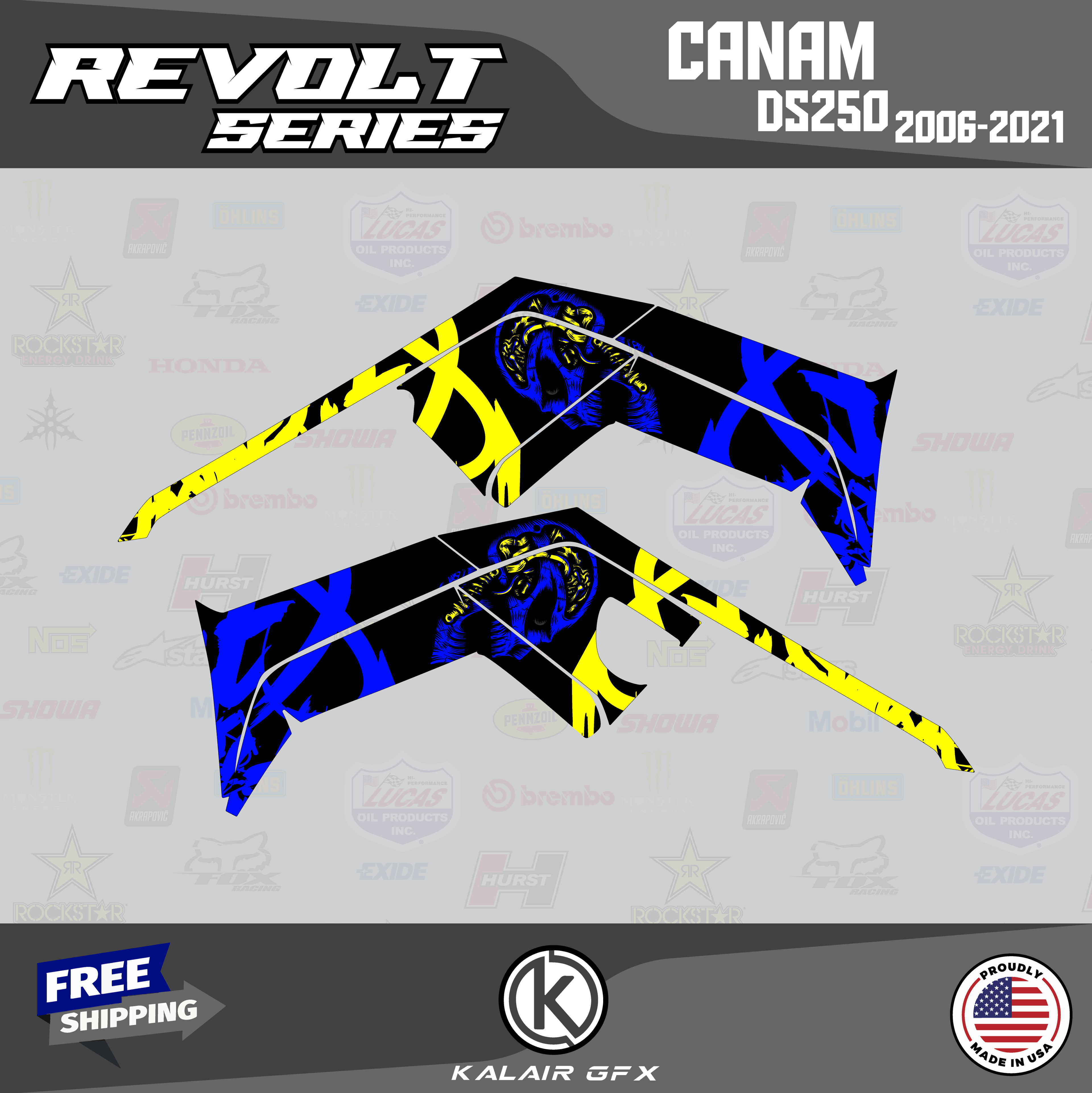GFX Graphics Kit for Canam DS250 (2006-2021) N2329