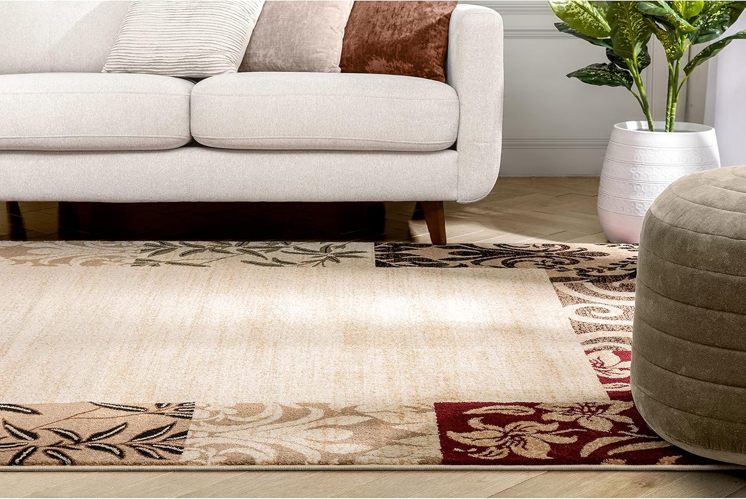 Beige 9x13 Rug L11266