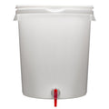 6 gal. Round White Plastic Beverage Dispenser M7644
