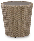 Beige Outdoor End Table M160691