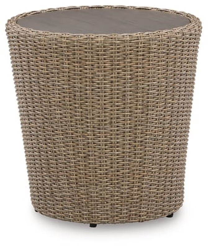 Beige Outdoor End Table M160691