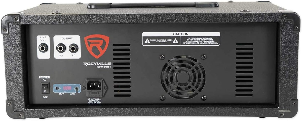 2400w Powered 8 Channel Mixer/Amplifier with Bluetooth W6199