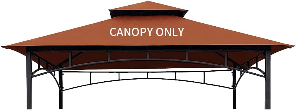 Brown 8 x 5 Double Tiered Replacement Canopy Roof N4482