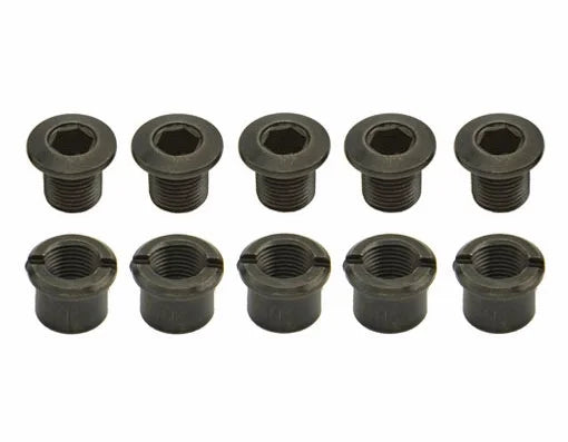 Double Black Chainwheel Bolt for Bicycles D41949