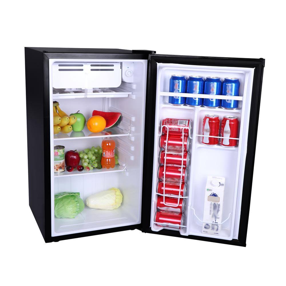 Black Stainless Steel Mini Fridge T550060
