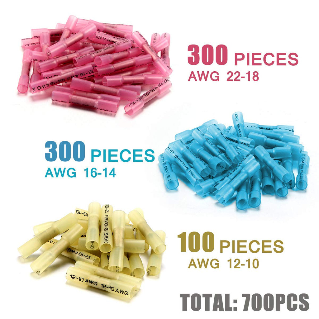 700 PCS Waterproof Copper Wire Connectors S515