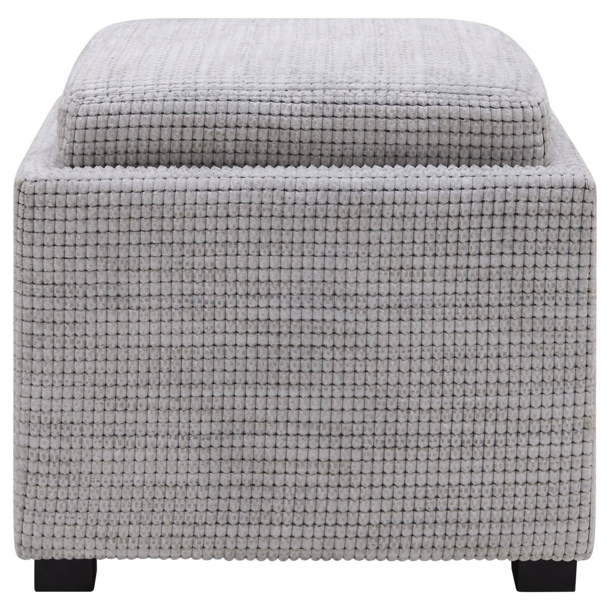 Fabric Storage Ottoman with Tray K6912