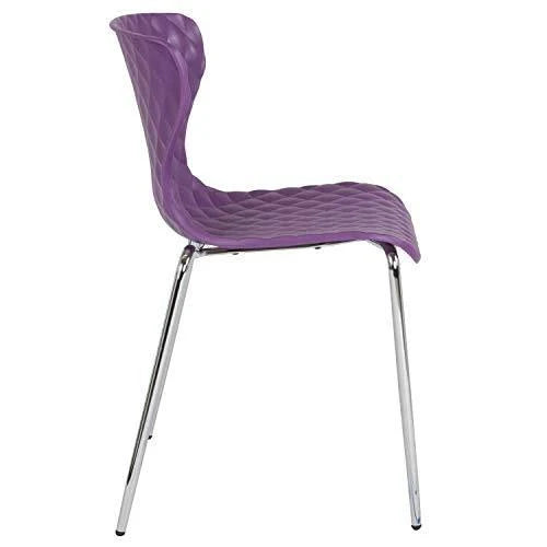 Purple Plastic Stack Chair Z8662