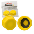Yellow Coarse Thread Solid Base Cap for Storage Gas Cans (Pack of 2) A463