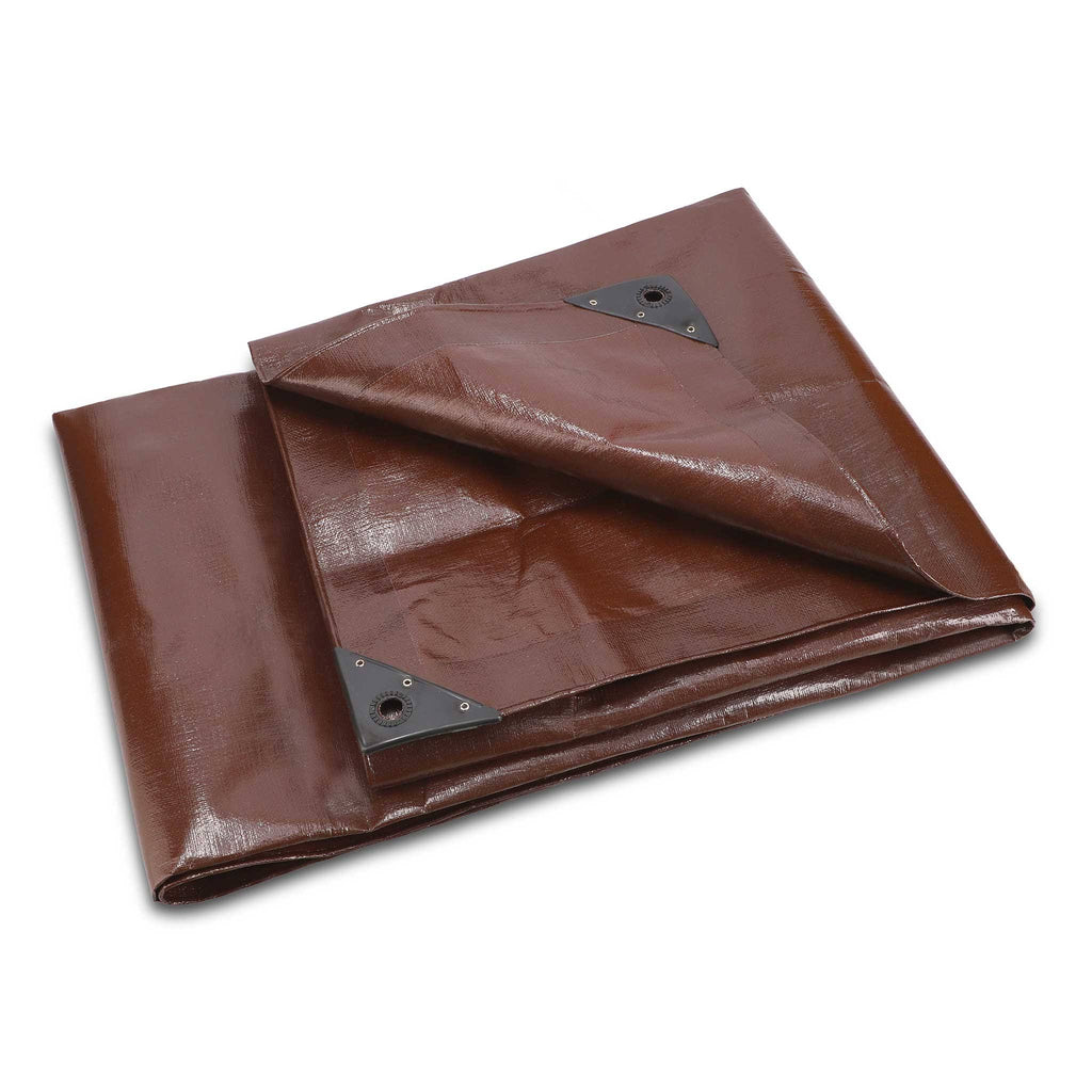 Heavy Duty Poly Tarp Brown 20’ x 30’ X8157