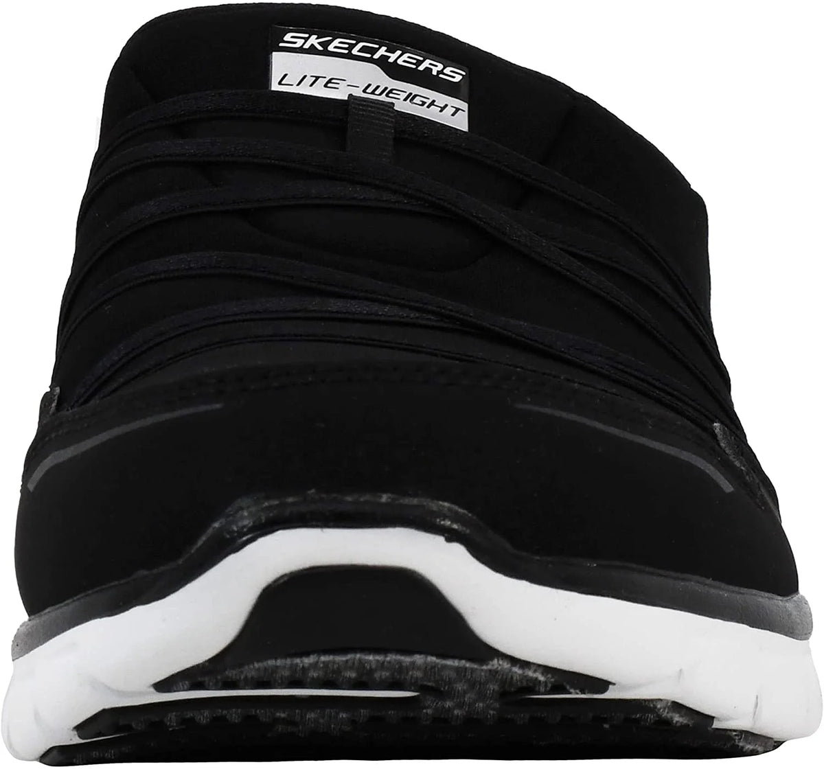 Black/White Slip-On Mule X8465