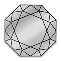 Black Octagon Framed Wall Mirror H739