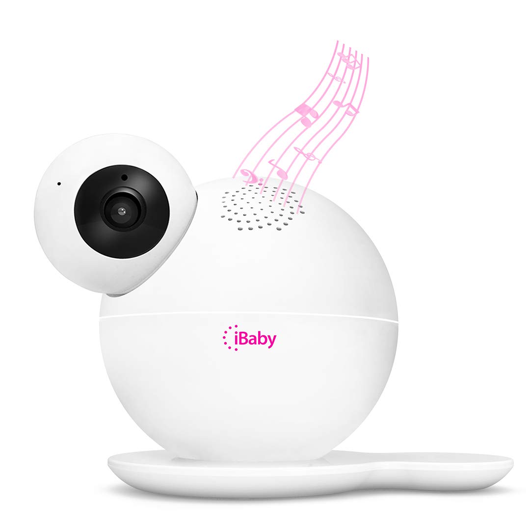 White FHD 1080P WiFi Baby Monitor Camera with Night Vision Wall Mount Kit G5775