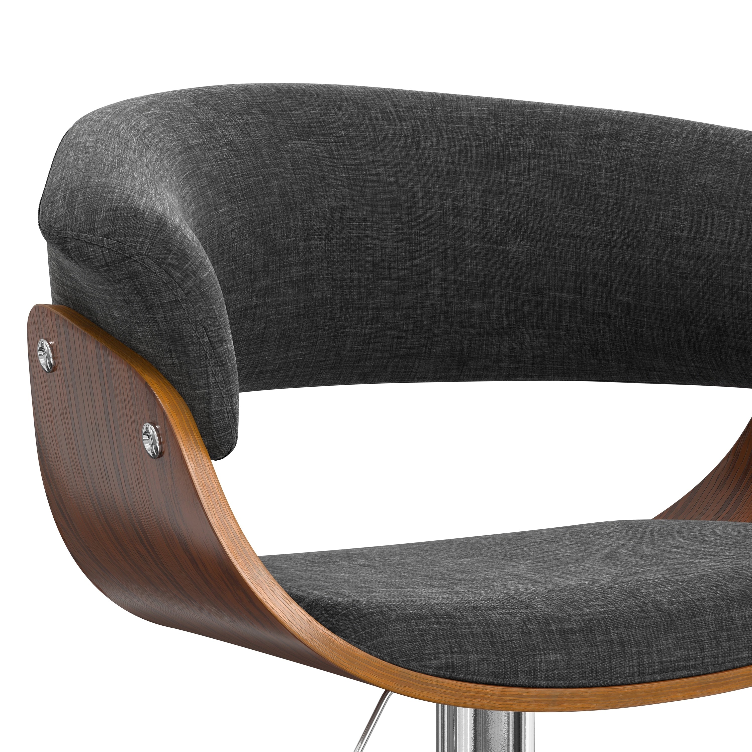 Charcoal Grey Adjustable Swivel Bar Stool N767742