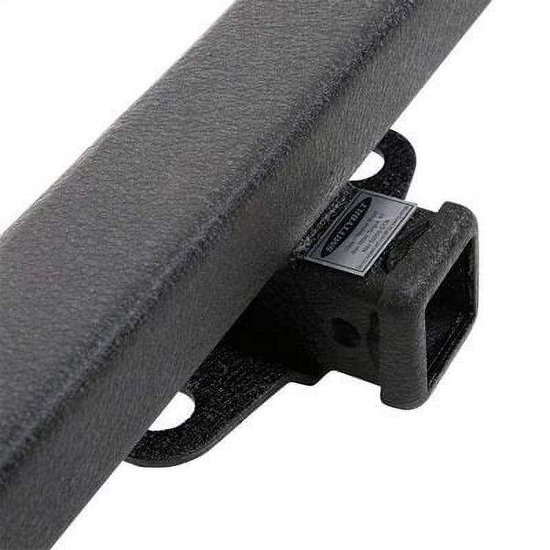 Textured Black Rear Bumper with Hitch and D-Ring Mounts S94704
