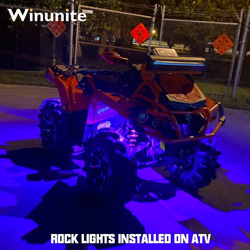 12 Pods RGB LED Rock Lights with Remote Control C893