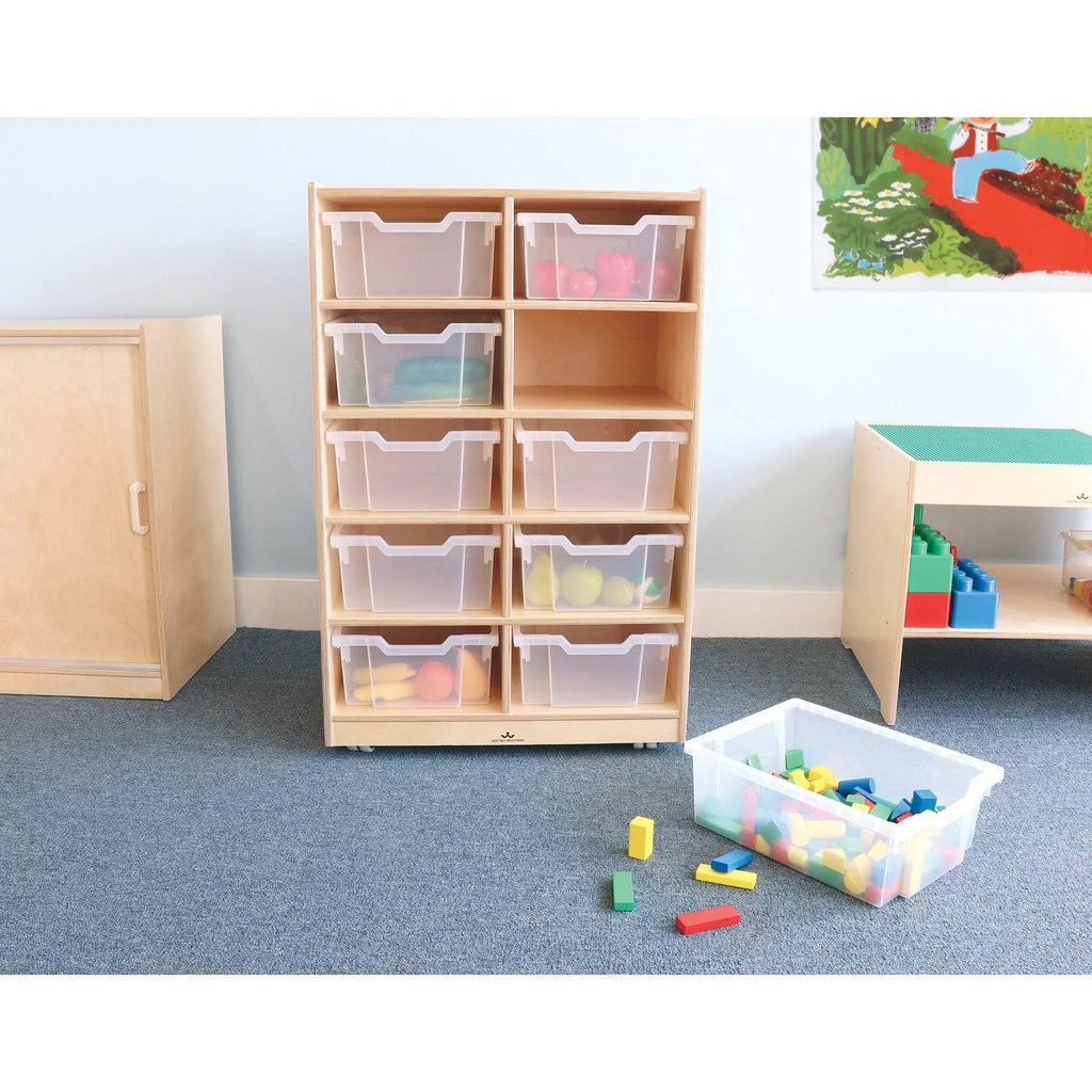 10 Cubby Mobile Tray Storage Cabinet H172742