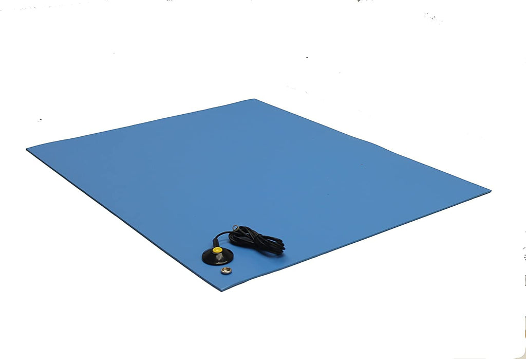 Blue Three Layer Vinyl ESD Mat with Grounding Cord (36" x 60") N181302