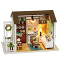 DIY Miniature Dollhouse Kit 3D Wooden House Room Craft with Furniture LED Lights M994