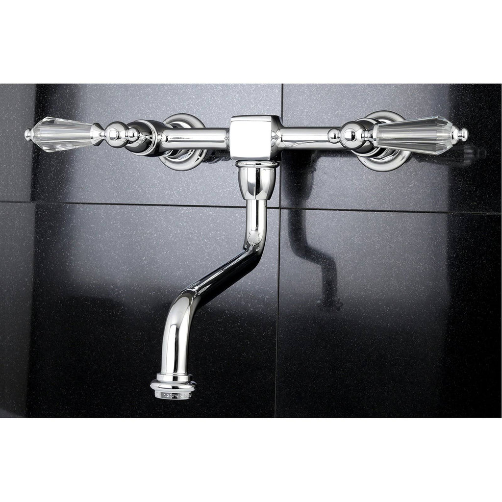 Polished Brass Wall Mount Vessel Sink Faucet O6554