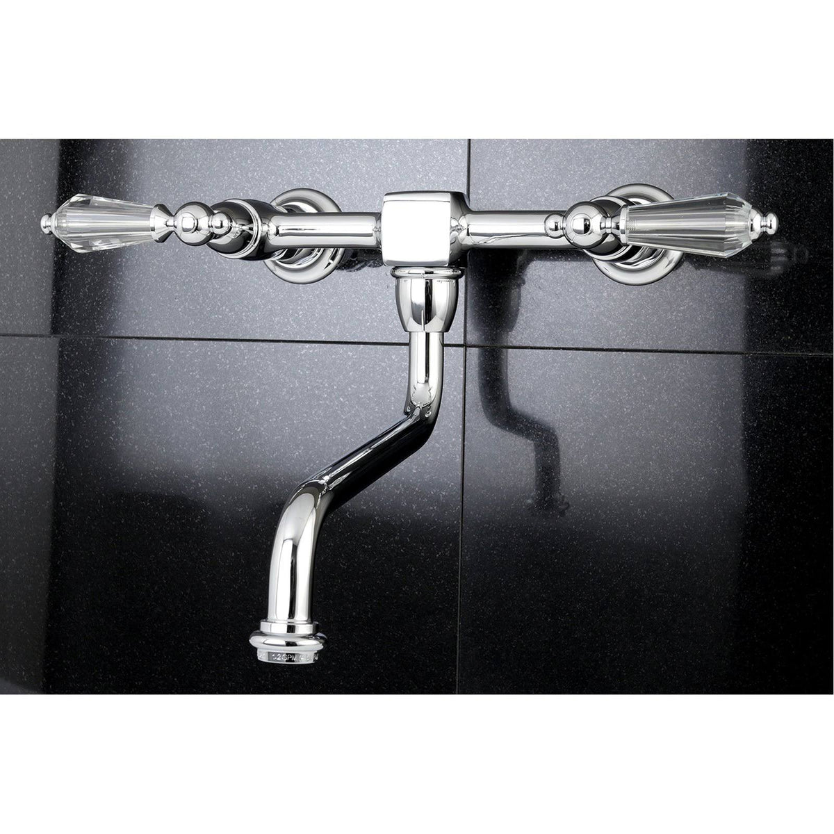 Polished Brass Wall Mount Vessel Sink Faucet O6554